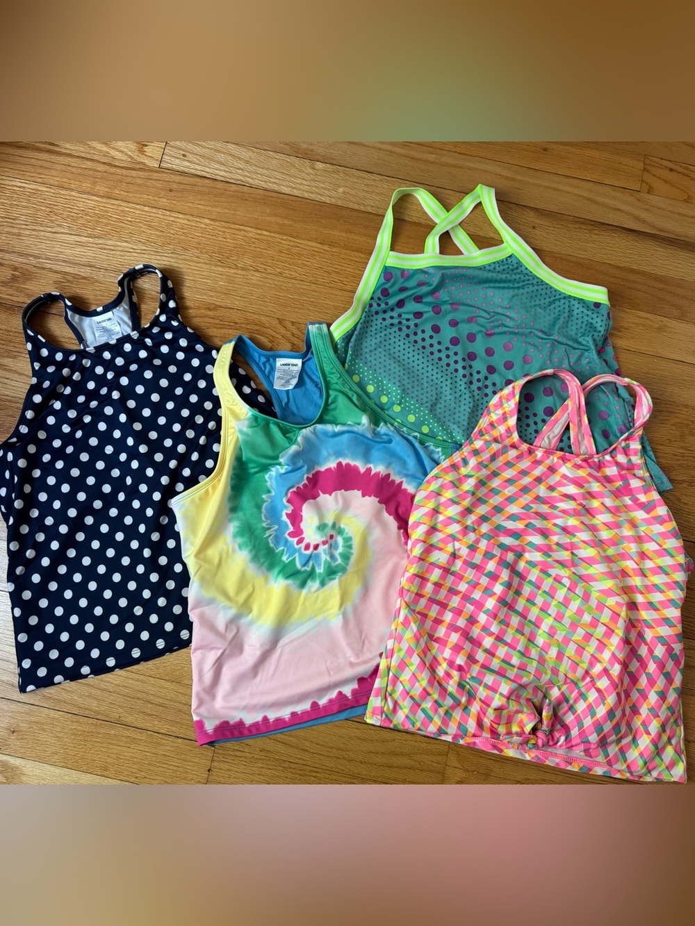 LIKE NEW! 
Lands End Swim Top Lot size 16 girls